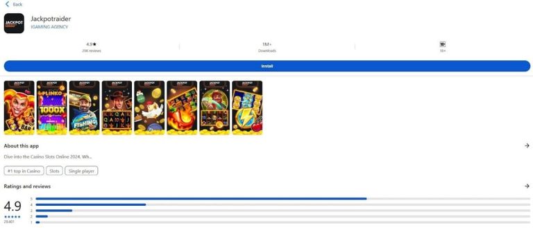 Jackpot Raider Casino application mobile